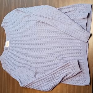 Crystal Kobe Light Purple Knit Sweater 2X